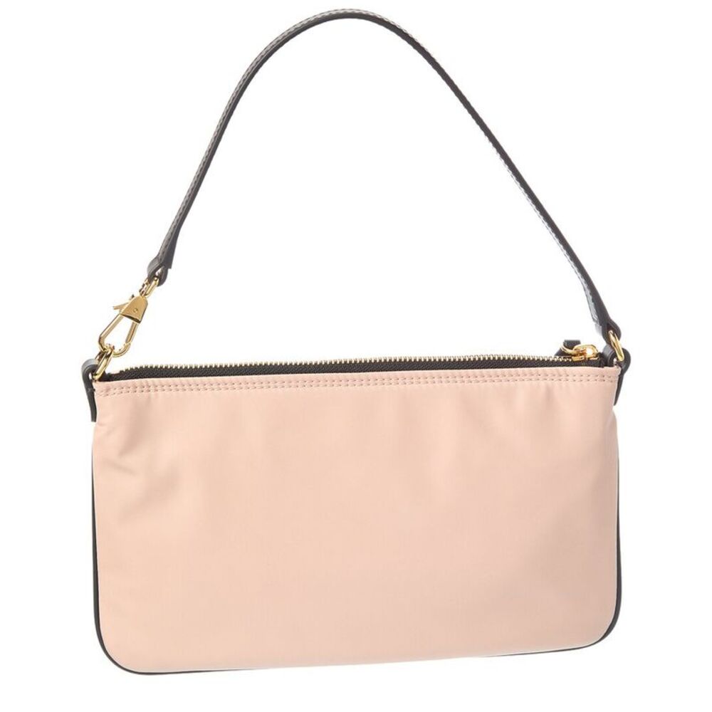 Burberry Mini Nylon & Leather Pouch, Pink - Picture 2 of 4